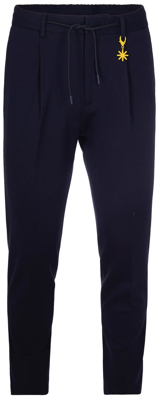 Manuel Ritz Trousers Blue Blauw