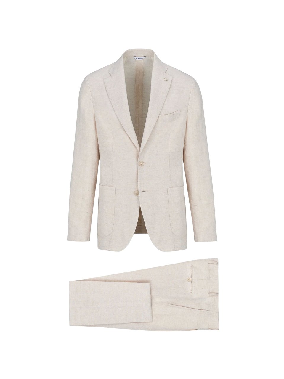 Manuel Ritz Light Beige Tailored Blazer Suit Wit