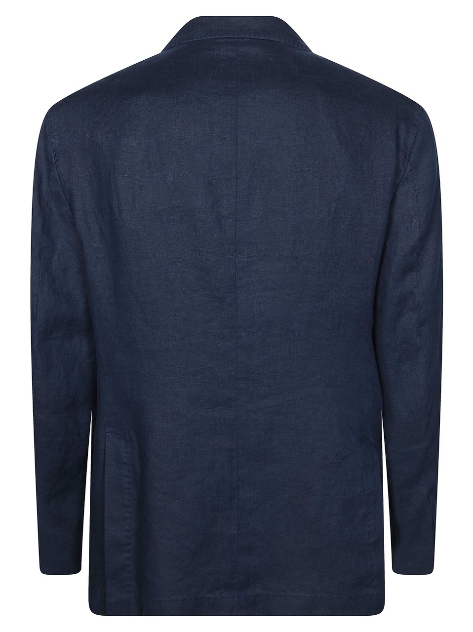 Manuel Ritz Deep Navy Premium Linen Patch Pocket Suit Zwart