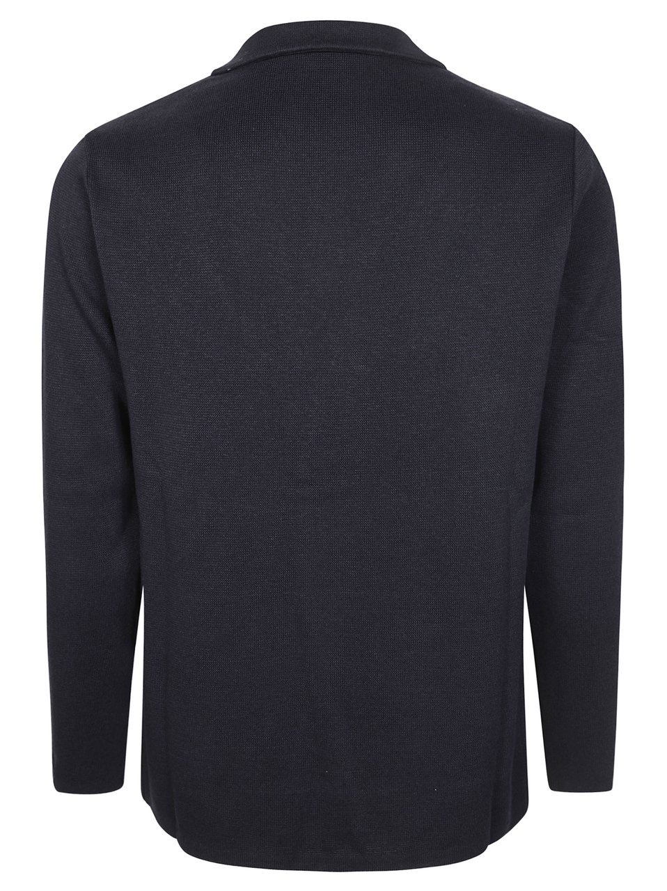 Manuel Ritz Textured Knit Star Pin Blazer Zwart