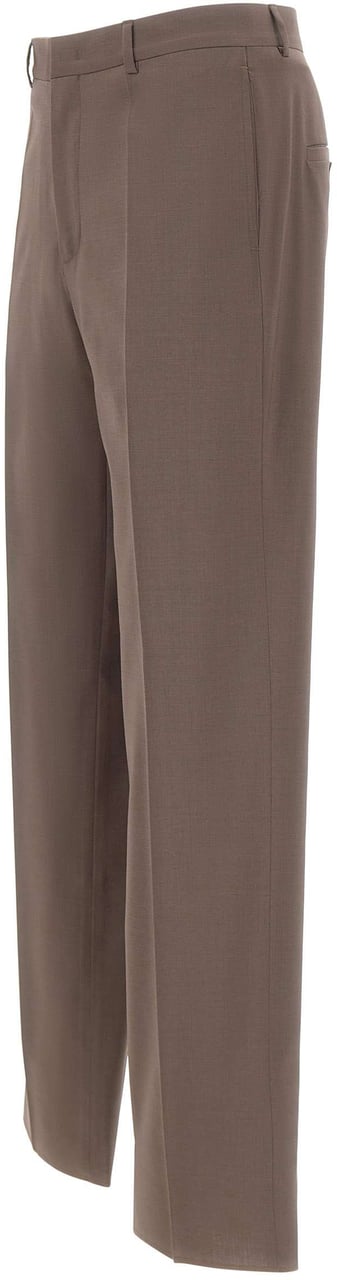 Manuel Ritz Trousers Brown Taupe