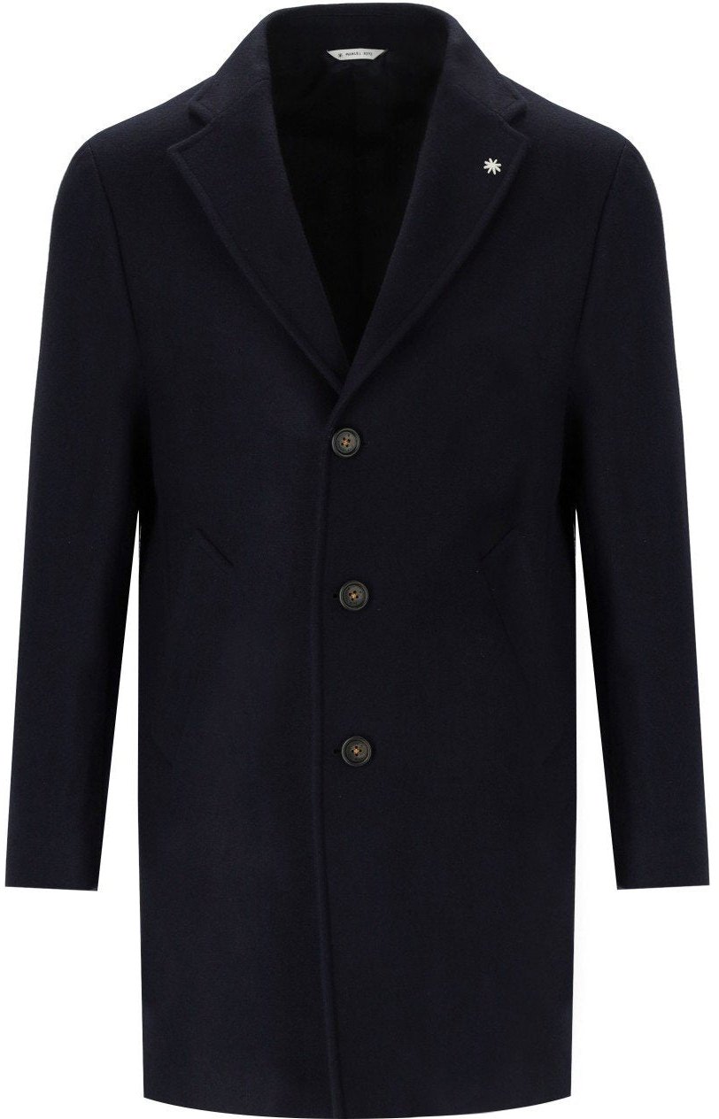 Manuel Ritz MANUEL RITZ SINGLE BREASTED COAT Blauw
