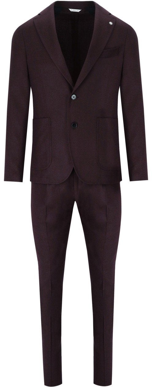 Manuel Ritz MANUEL RITZ BURGUNDY SUIT Bruin