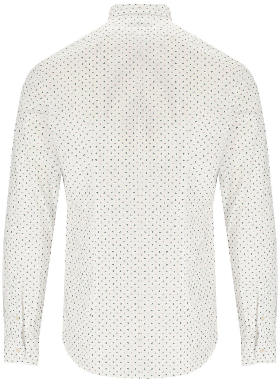 Manuel Ritz MANUEL RITZ PATTERNED SHIRT Wit