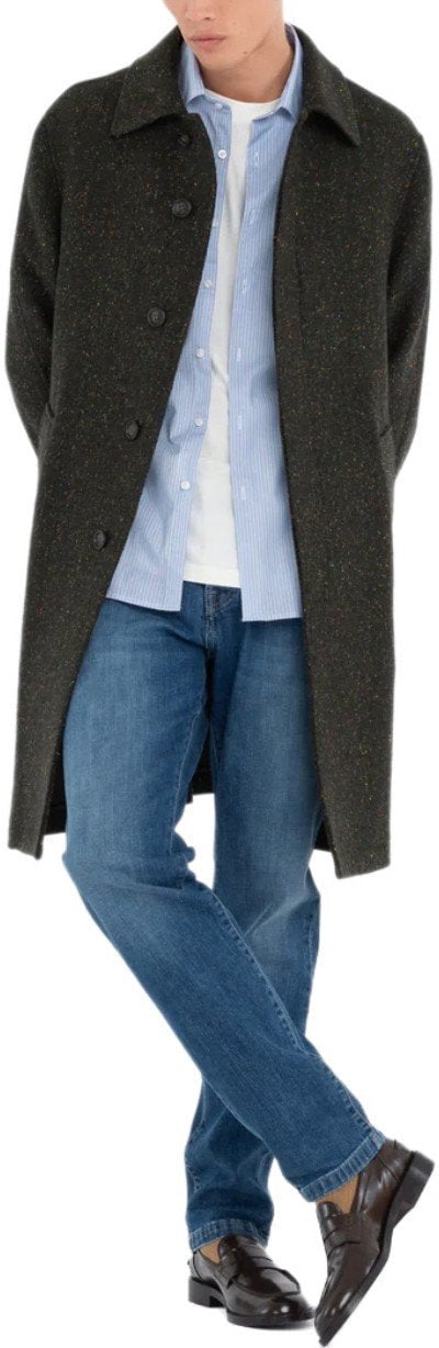 Manuel Ritz MANUEL RITZ MELNGE COAT Groen