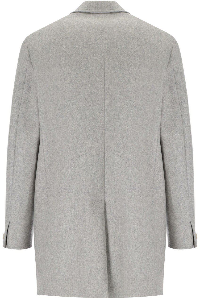 Manuel Ritz MANUEL RITZ GREY SINGLE-BREASTED COAT Grijs