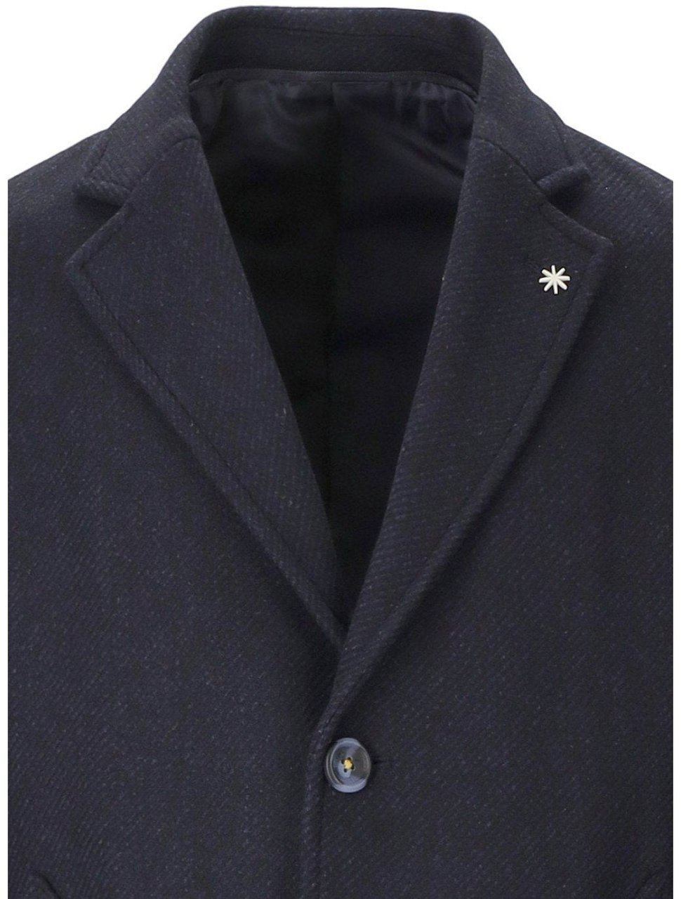 Manuel Ritz MANUEL RITZ MELANGE COAT Blauw