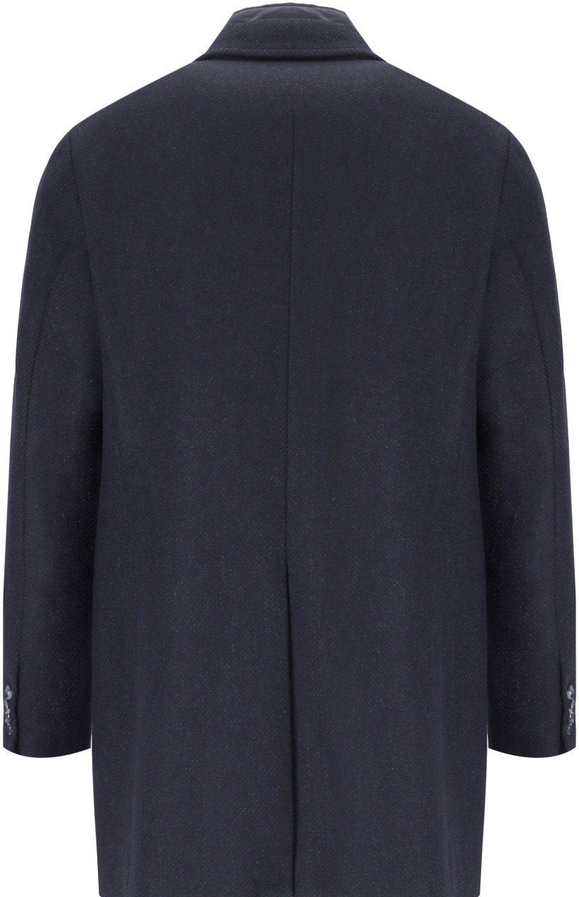 Manuel Ritz MANUEL RITZ MELANGE COAT Blauw