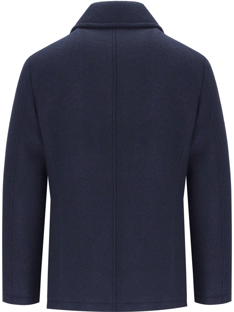 Manuel Ritz MANUEL RITZ DOUBLE-BREASTED COAT Blauw