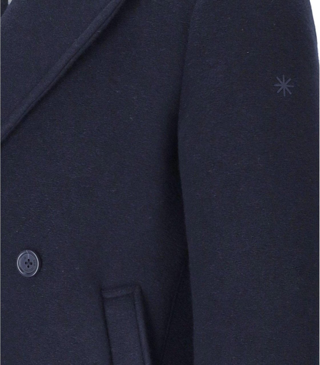 Manuel Ritz MANUEL RITZ DOUBLE-BREASTED COAT Blauw