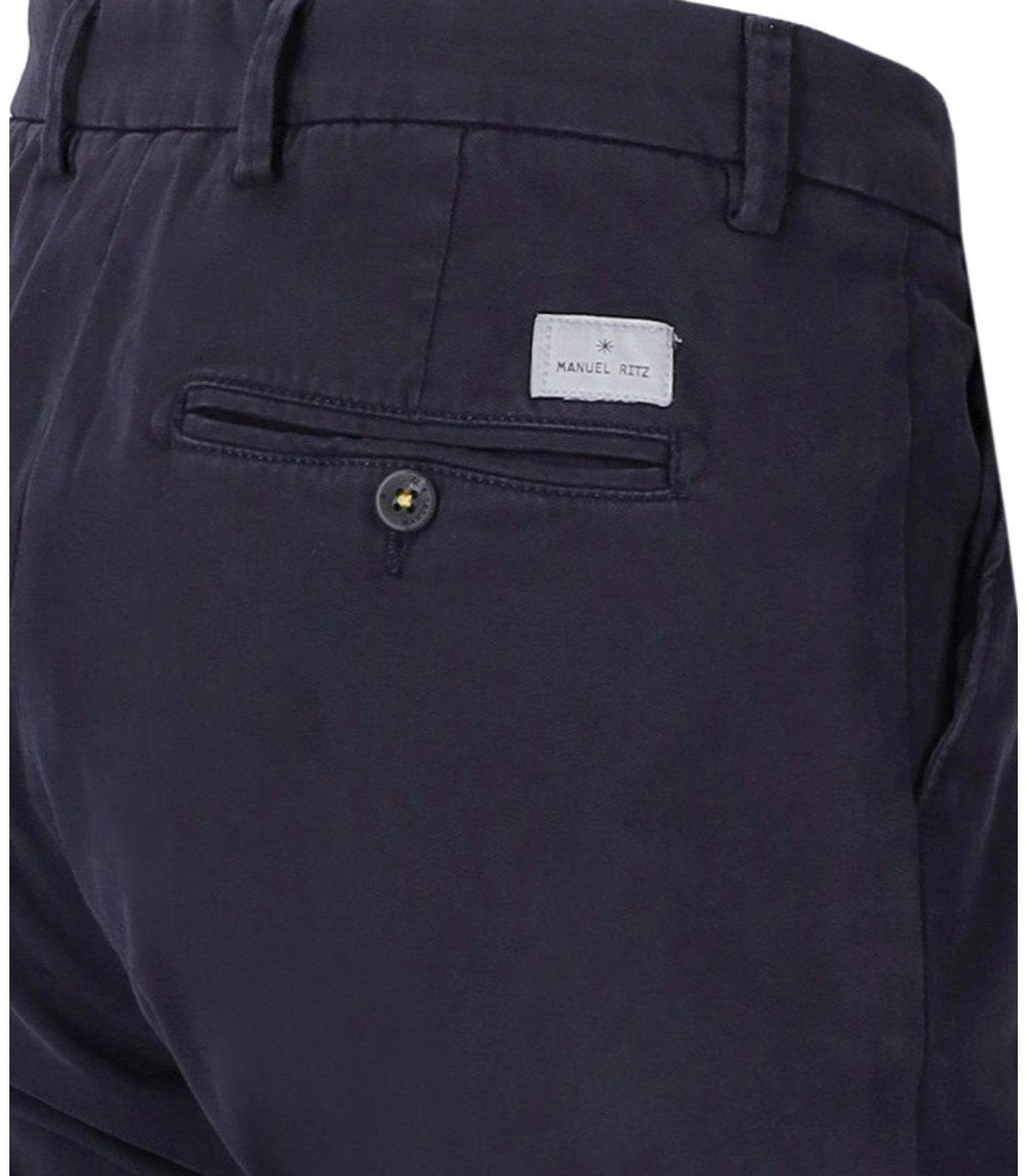 Manuel Ritz MANUEL RITZ SLIM FIT PANTS Blauw