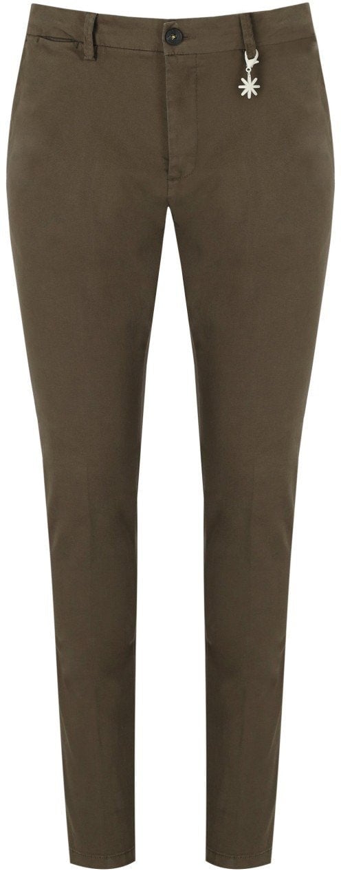 Manuel Ritz MANUEL RITZ MILITARY SLIM FIT PANTS Groen