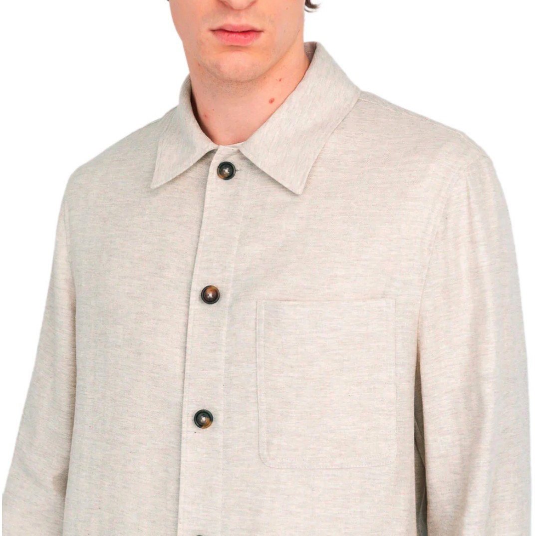 Manuel Ritz MANUEL RITZ SHIRT-STYLE JACKET Beige