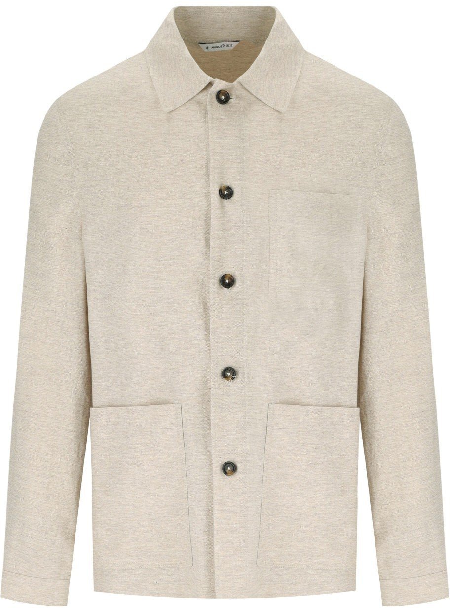 Manuel Ritz MANUEL RITZ SHIRT-STYLE JACKET Beige