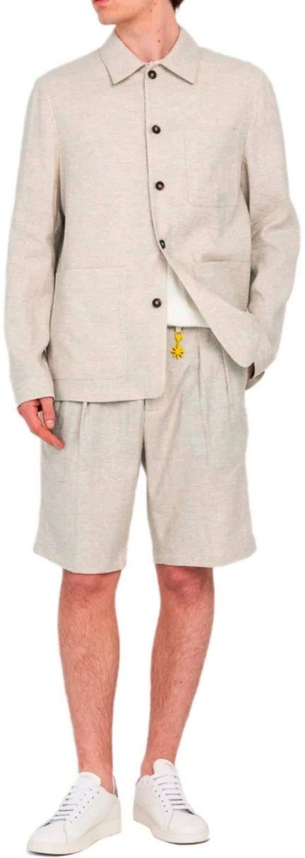 Manuel Ritz MANUEL RITZ SHIRT-STYLE JACKET Beige