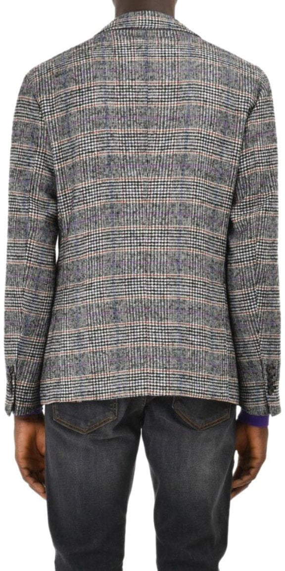 Manuel Ritz MANUEL RITZ GREY PRINCE OF WALES SINGLE BREASTED JACKET Grijs
