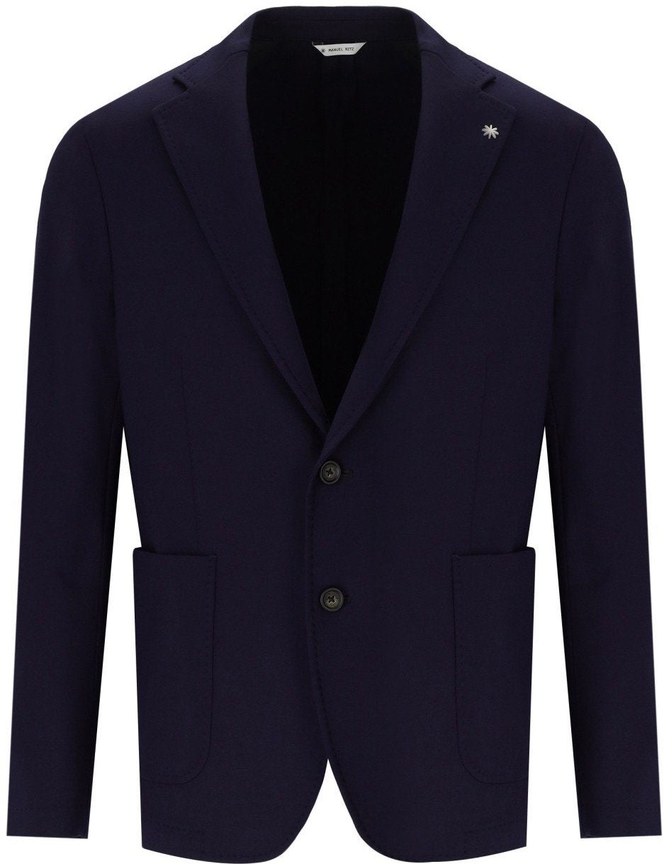 Manuel Ritz MANUEL RITZ SINGLE BREASTED JACKET Blauw