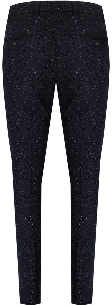 Manuel Ritz MANUEL RITZ SLIM FIT MELANGE PANTS Blauw