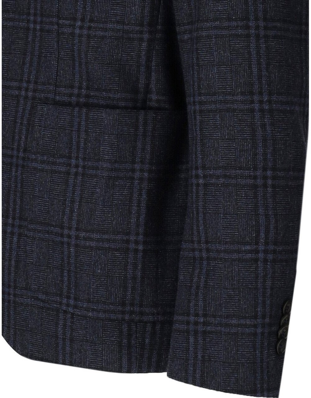 Manuel Ritz MANUEL RITZ TARTAN SINGLE BREASTED JACKET Blauw