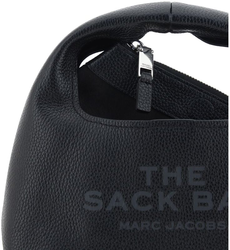 Marc Jacobs Marc Jacobs Black Calf Leather Bos Taurus Handbag Zwart
