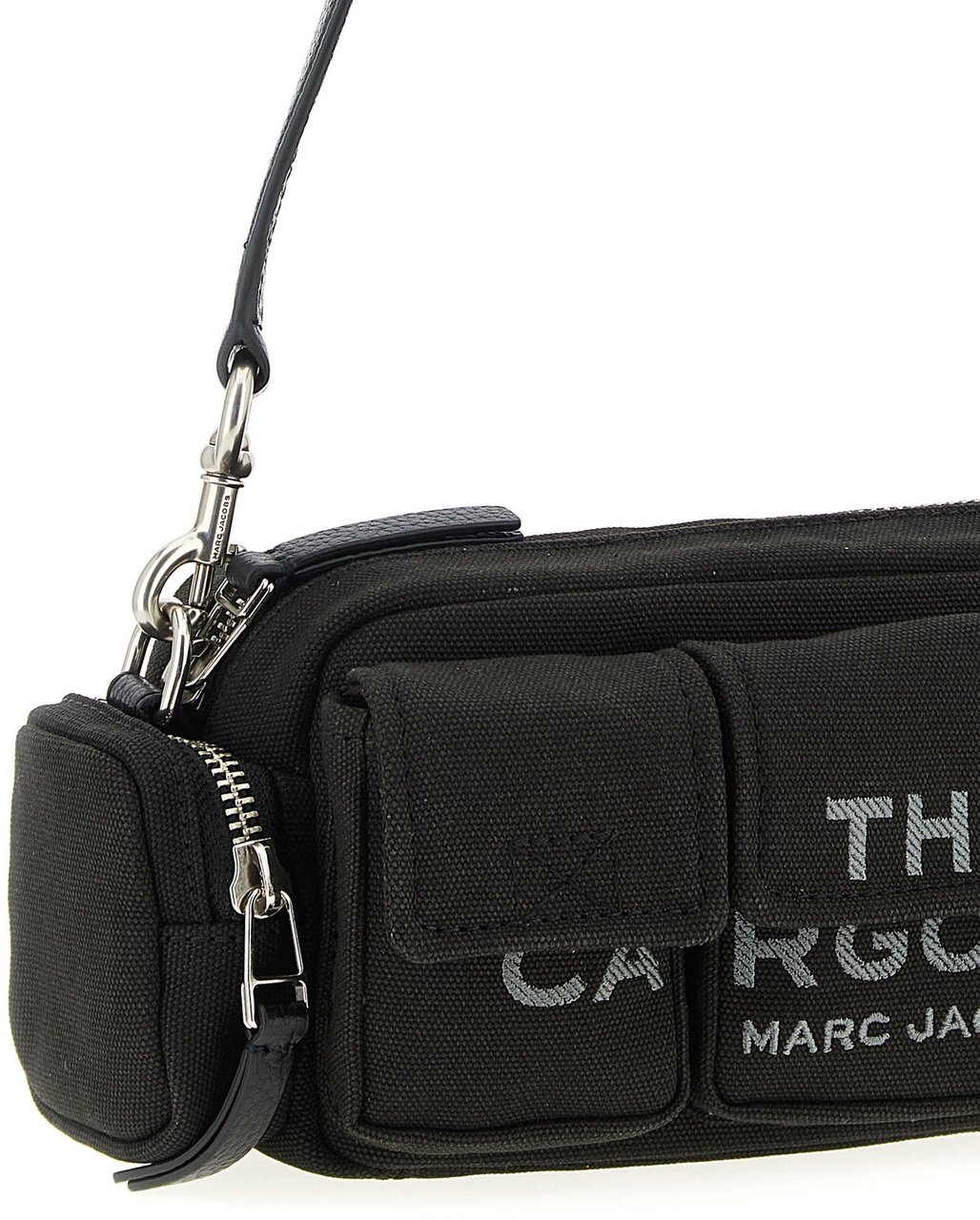 Marc Jacobs Black Cotton Shoulder Bag Zwart