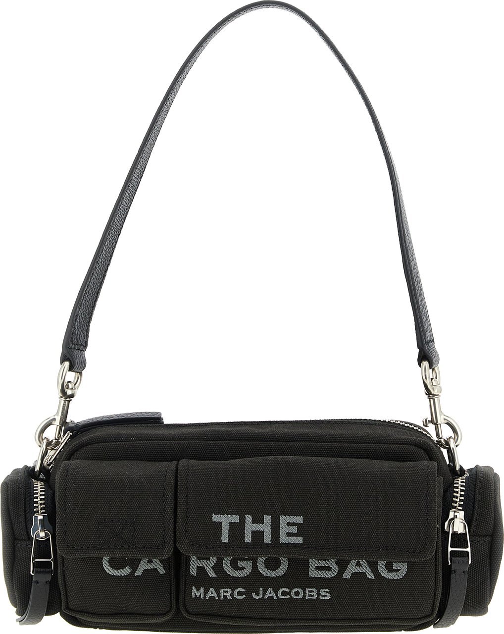 Marc Jacobs Black Cotton Shoulder Bag Zwart