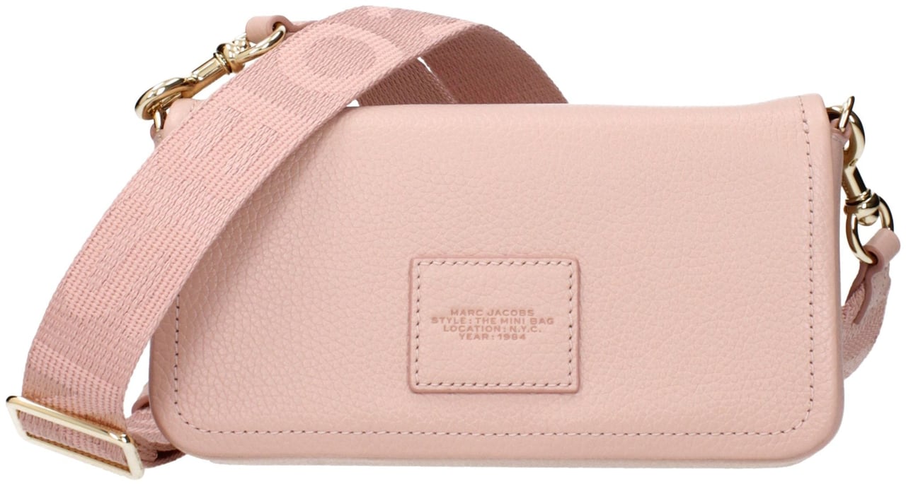 Marc Jacobs Pink Leather Crossbody Bag Roze