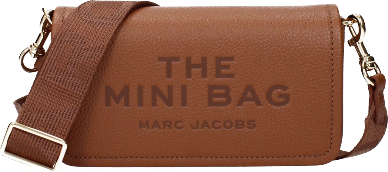 Marc Jacobs Brown Leather Crossbody Bag Bruin