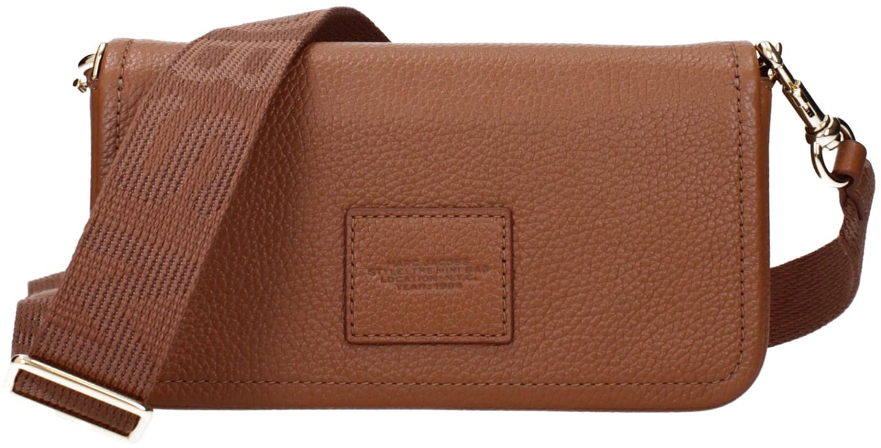 Marc Jacobs Brown Leather Crossbody Bag Bruin