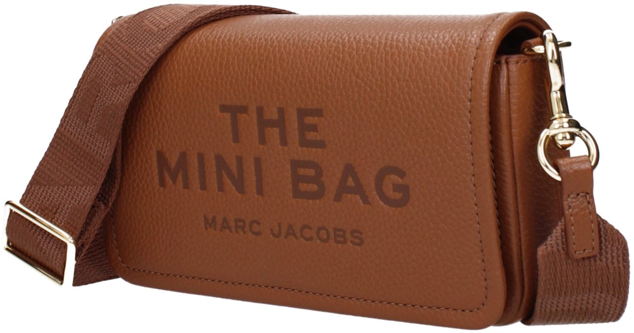 Marc Jacobs Brown Leather Crossbody Bag Bruin