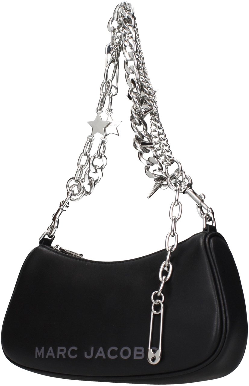 Marc Jacobs Black Leather Shoulder Bag Zwart