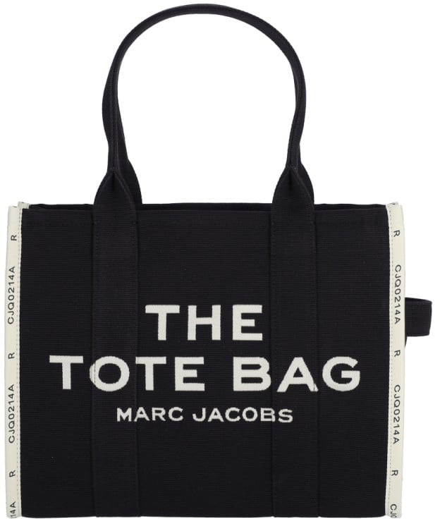 Marc Jacobs Large Tote Bag "The Jacquard Tote" – Black Zwart