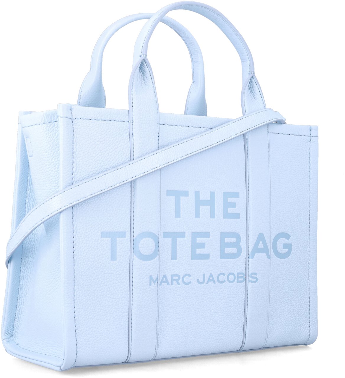 Marc Jacobs The Medium Tote Leather Cloud Blue Lichtblauw
