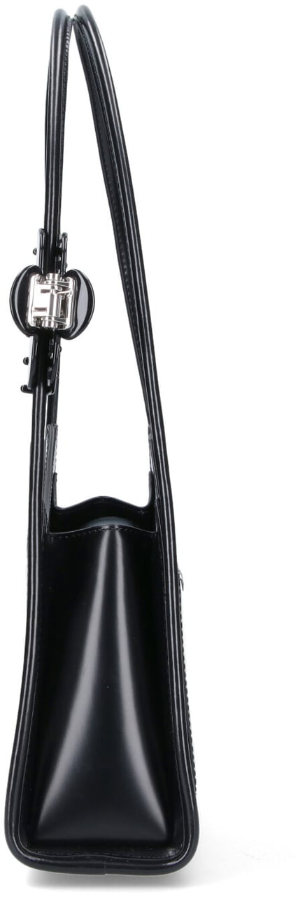 Marc Jacobs Black The Claw Clip Leather Bag Zwart