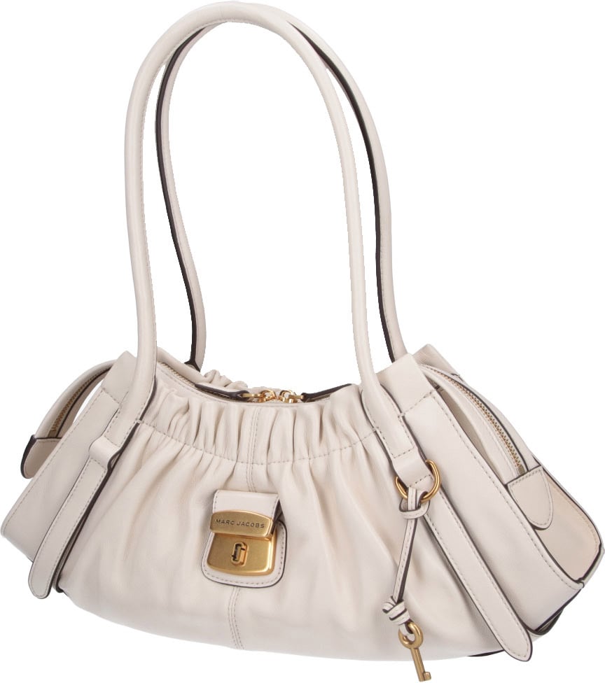 Marc Jacobs Cream The Christina Gathered Shoulder Bag Neutraal