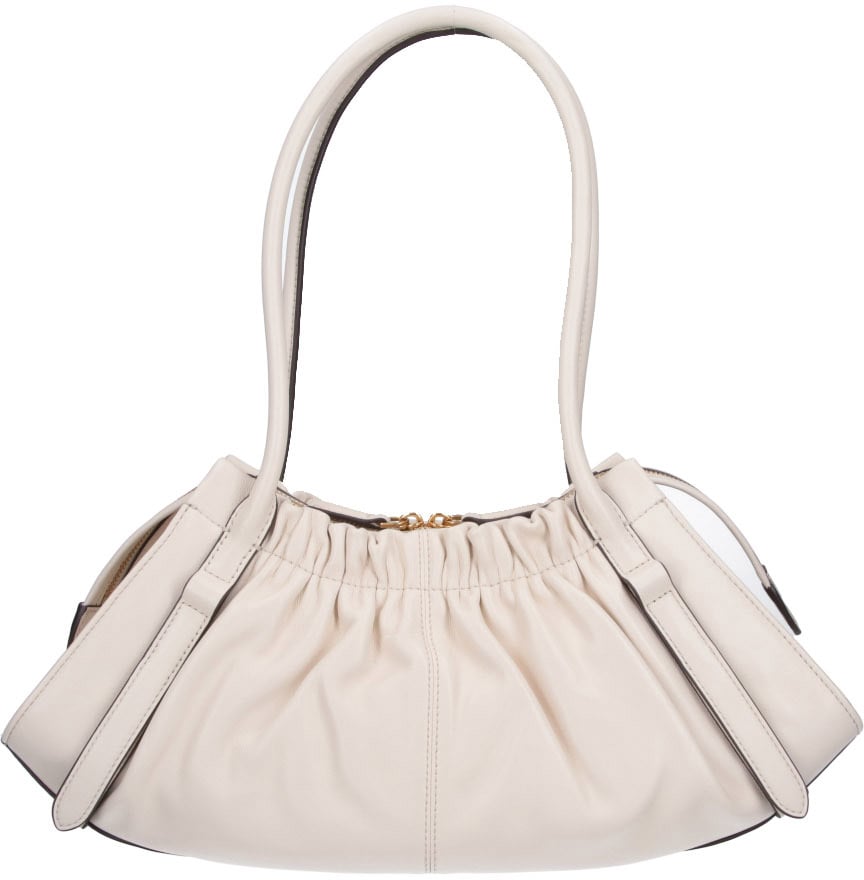 Marc Jacobs Cream The Christina Gathered Shoulder Bag Neutraal