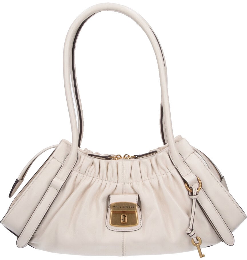 Marc Jacobs Cream The Christina Gathered Shoulder Bag Neutraal