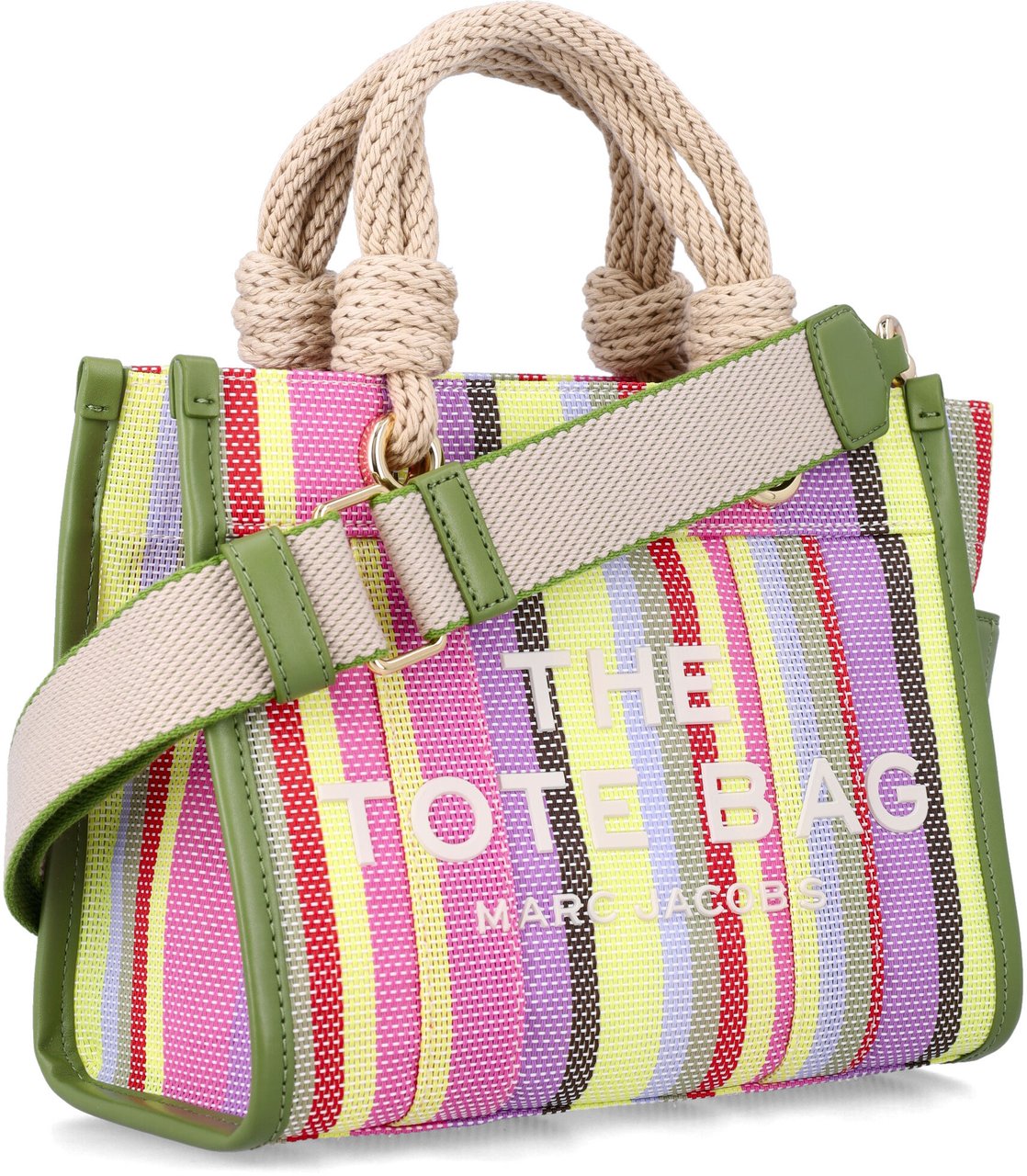 Marc Jacobs The Small Tote Stripe Purple Muti Divers