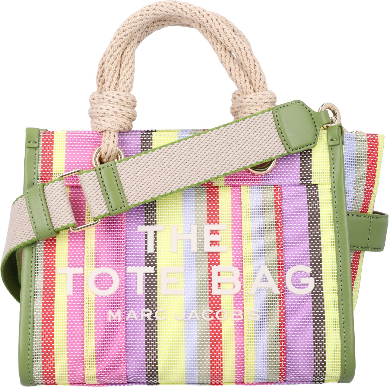 Marc Jacobs The Small Tote Stripe Purple Muti Divers