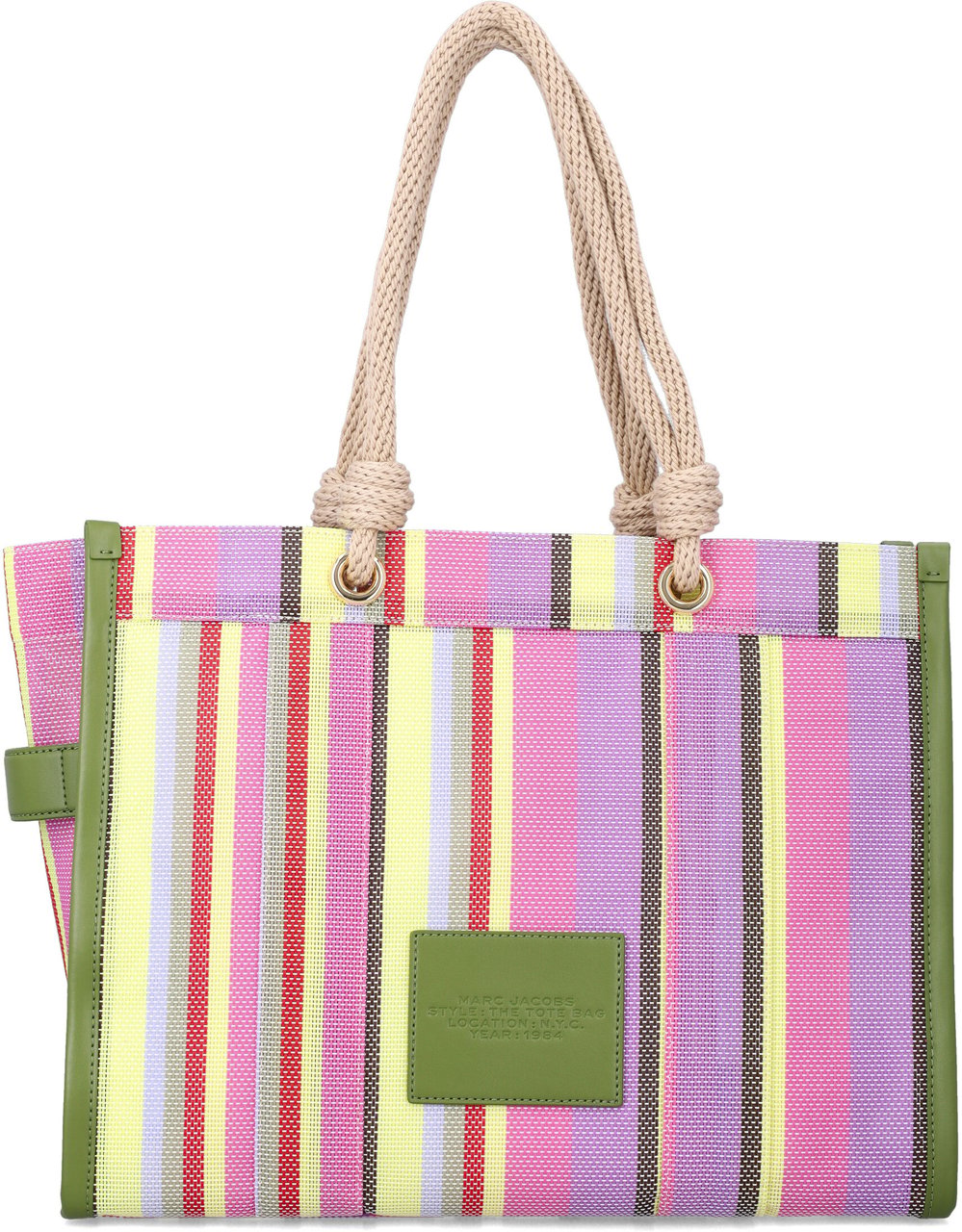 Marc Jacobs The Large Tote Stripe Purple Muti Divers