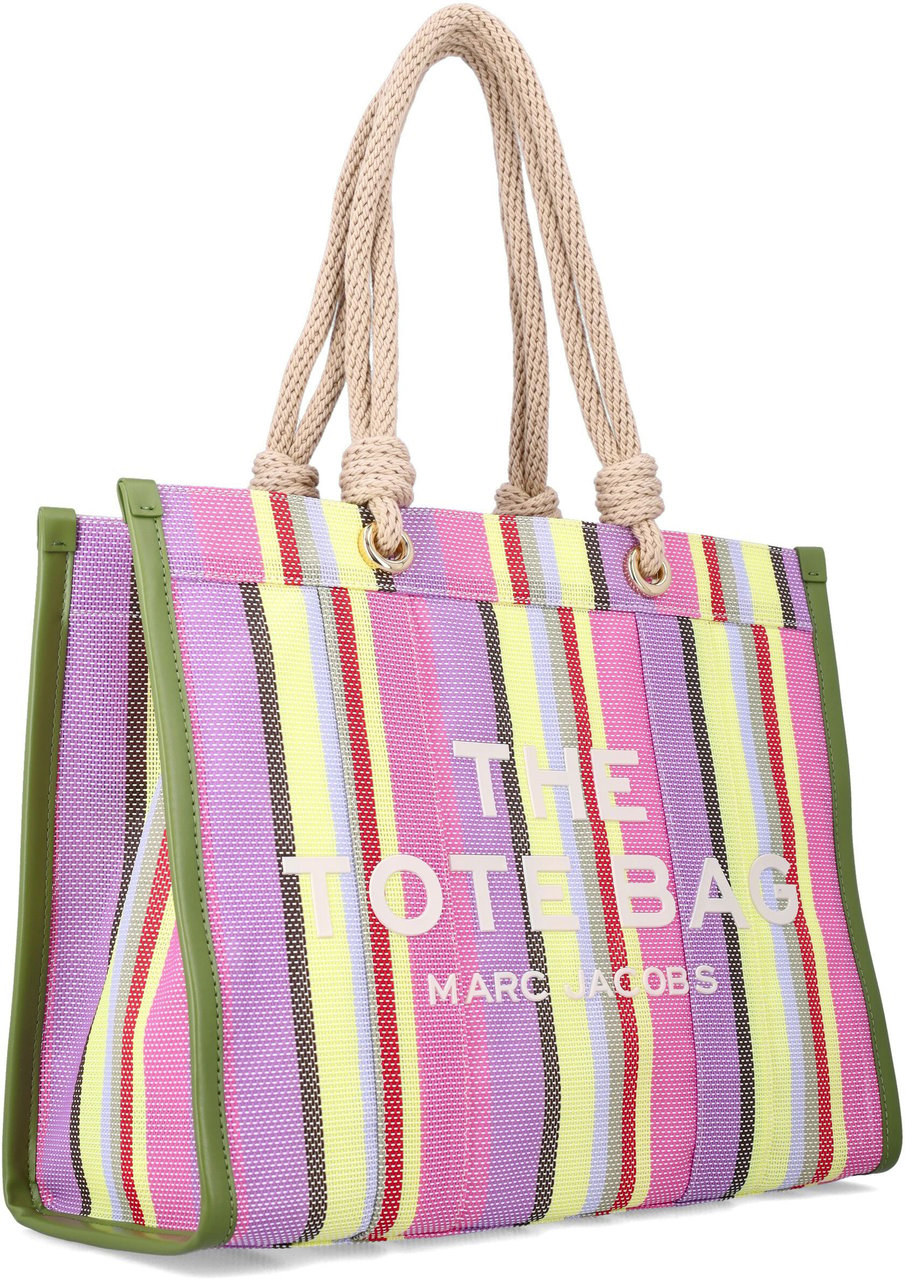 Marc Jacobs The Large Tote Stripe Purple Muti Divers