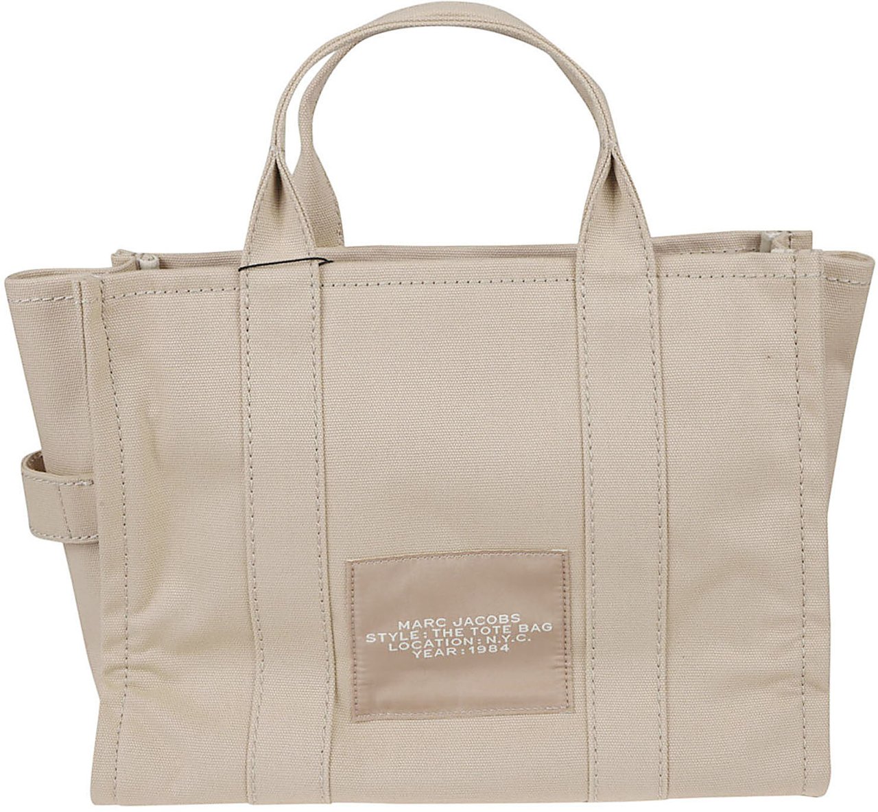 Marc Jacobs Medium Tote Bag With Zip Closure Neutraal