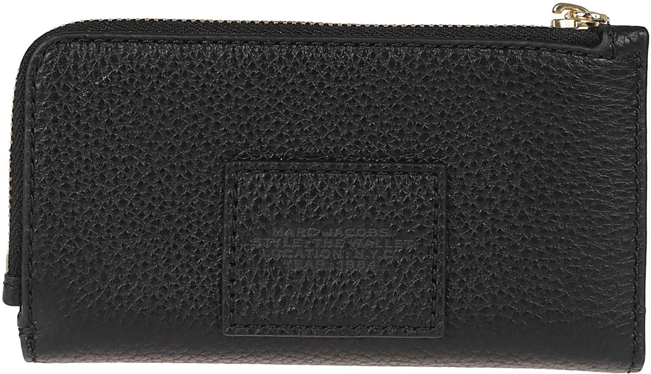 Marc Jacobs Textured Leather Wallet Zwart
