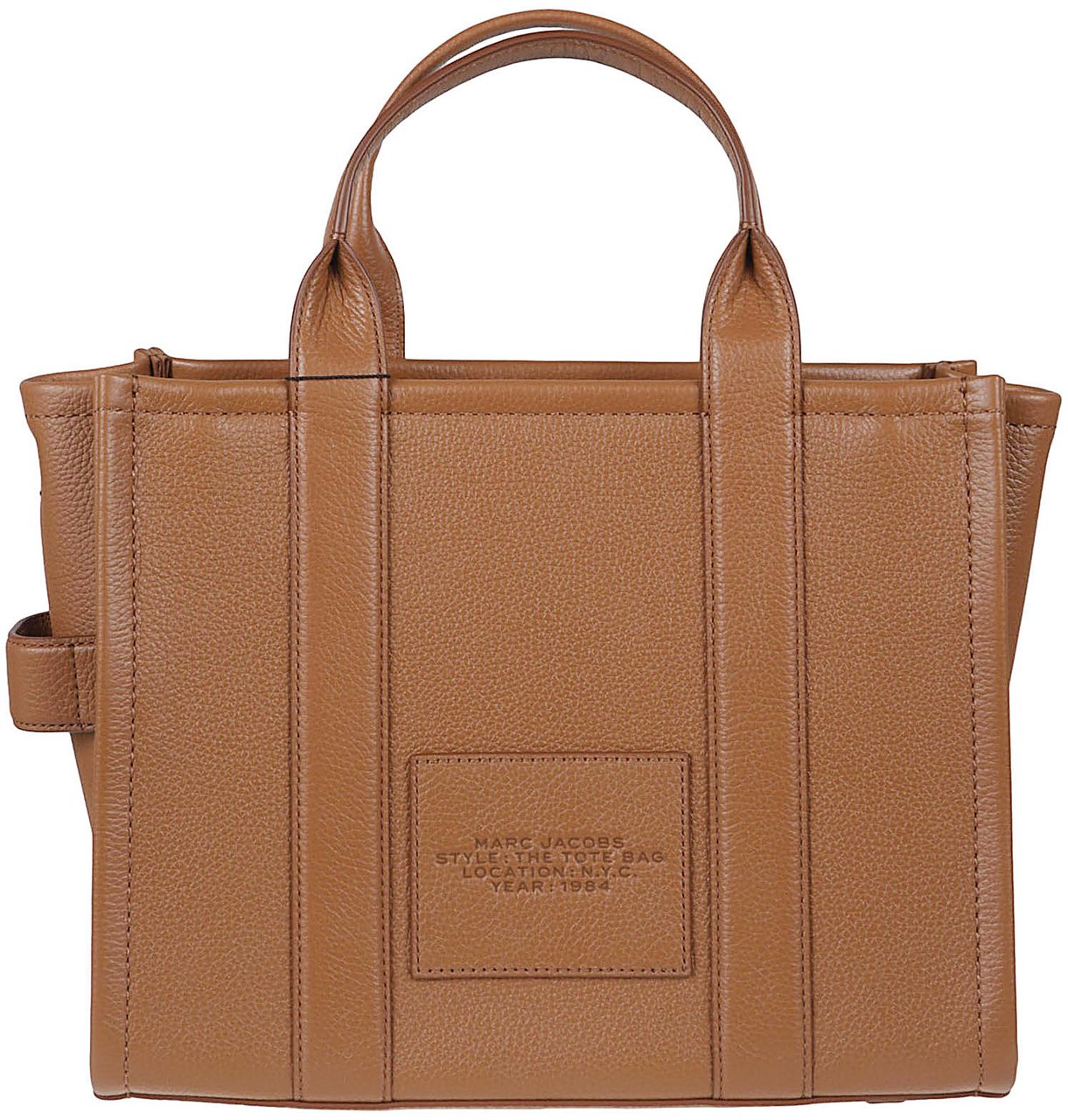 Marc Jacobs Textured Leather Tote Bag Bruin