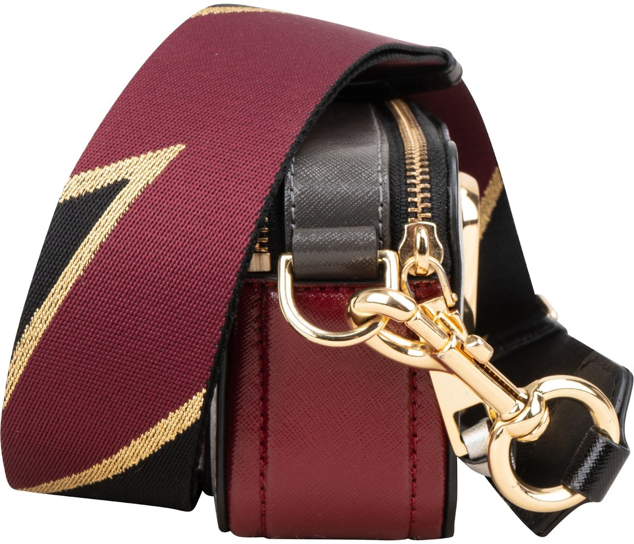 Marc Jacobs Tricolor Leather The Snapshot Camera Crossbody Bag Zilver