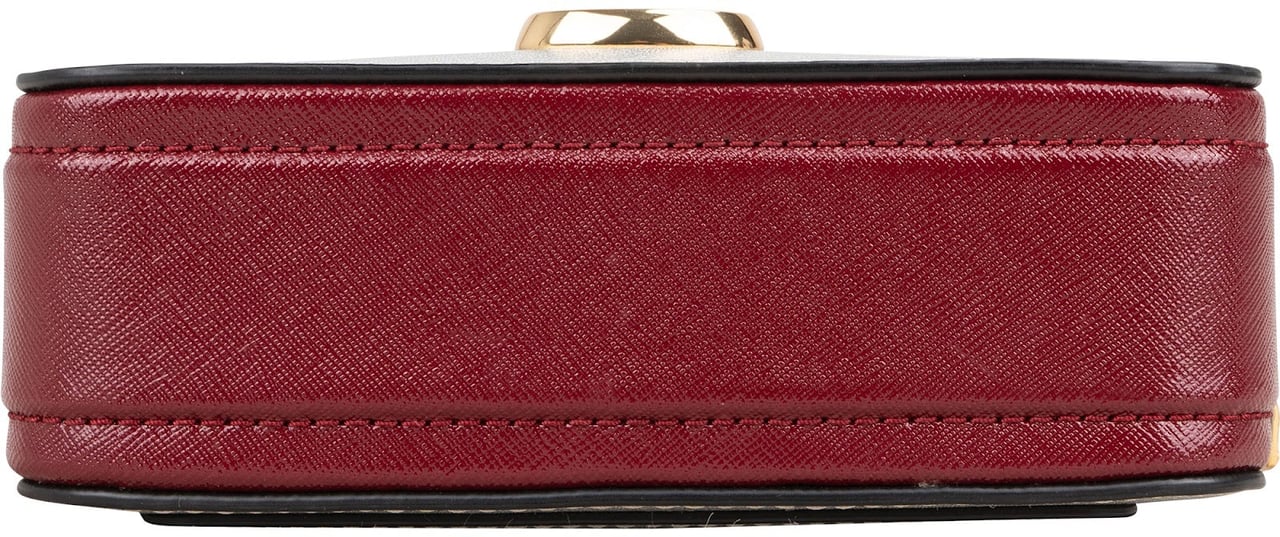 Marc Jacobs Tricolor Leather The Snapshot Camera Crossbody Bag Zilver