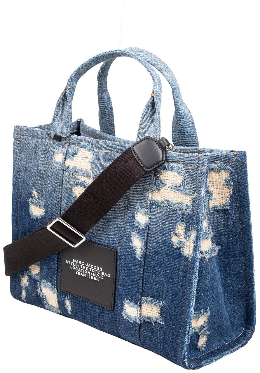 Marc Jacobs Marc jacob the rip and repair denim medium tote bag Blauw
