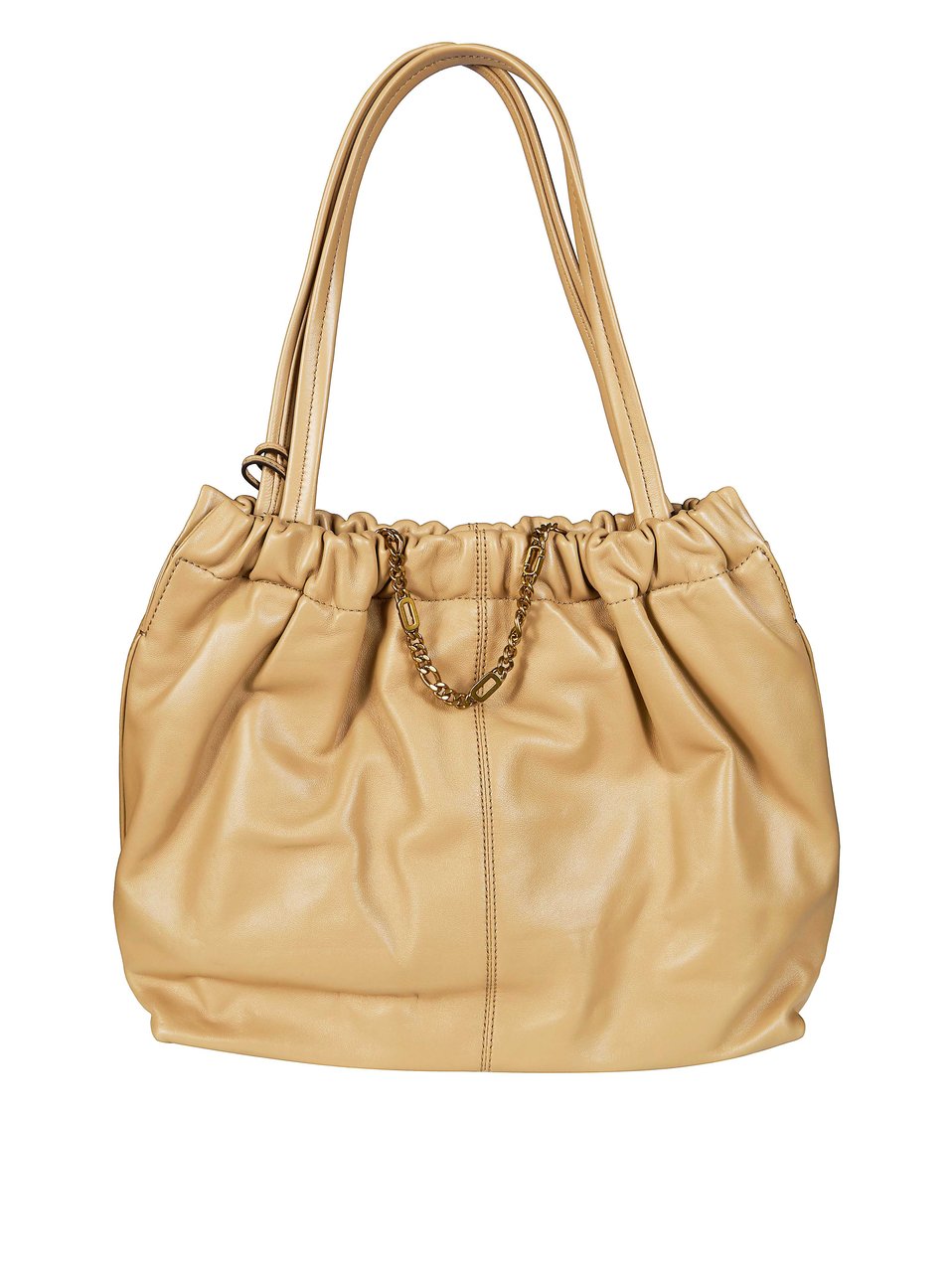 Marc Jacobs Warm Beige The Tote Lamb Leather Tote Bag Bruin