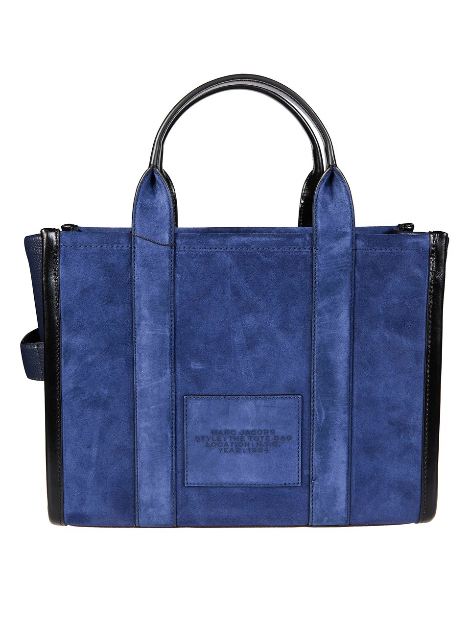 Marc Jacobs Blue The Medium Tote Suede Tote Bag Blauw