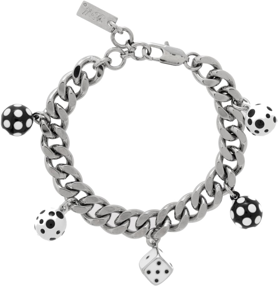 Marc Jacobs X Derrick Adams Dice Charm Bracelet Zilver